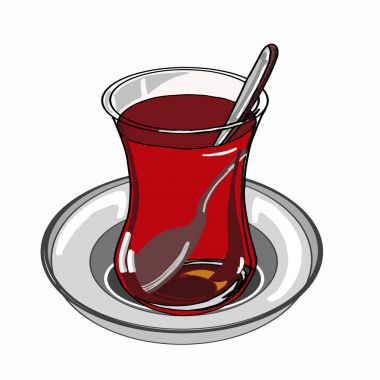 siyah çay bardak kupa