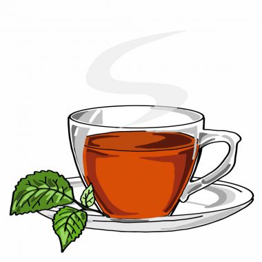 yeşil çay bardağına 