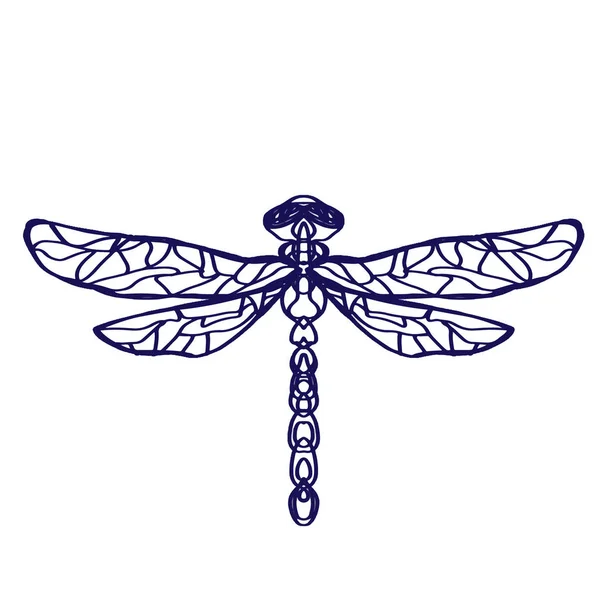 Dragonfly kleuren symbool — Stockfoto