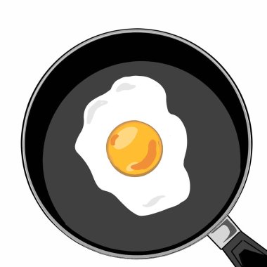 Bir tavada tek omlet
