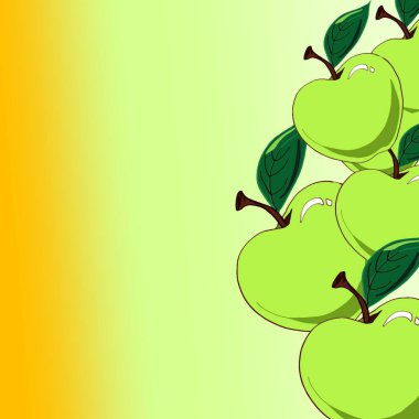 Yeşil elma arka plan