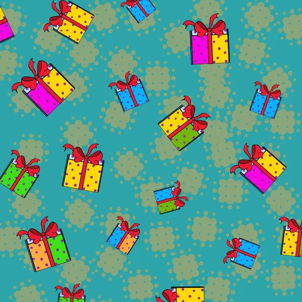 Hediye paketi çizim desen arka plan