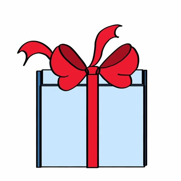 Gift Package Illustration White Background — Stock Photo, Image