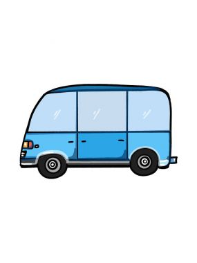 araç resimde çizgi film boyama çizim