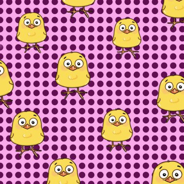 tatlı sarı piliç desen arka plan