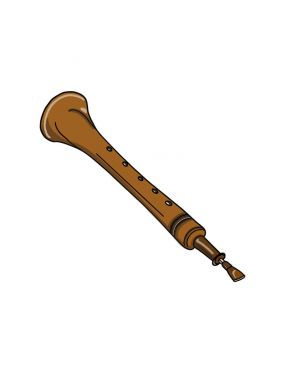 Çizim woodwinds müzik aleti illüstrasyon