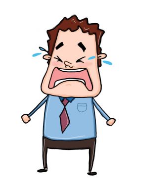 işadamı illüstrasyon çizim ağlıyor 