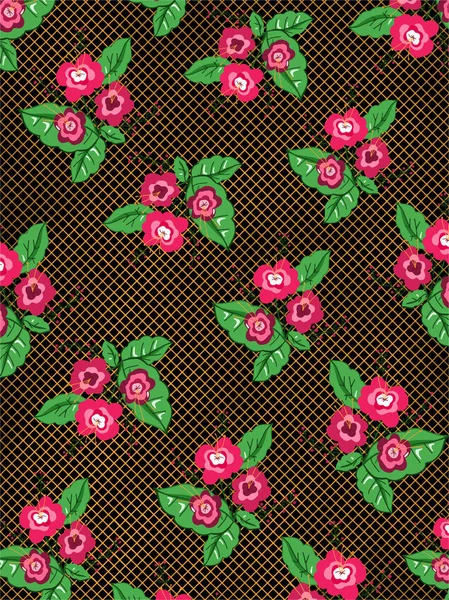 Färg Blommor Mönster Illustration — Stockfoto