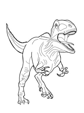 gerçekçi dinozor illüstrasyon karikatür çizim