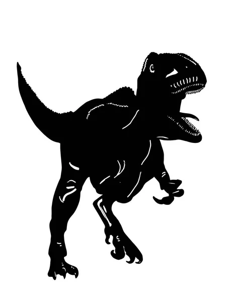 Реалистичный Рисунок Иллюстрациями Динозавров — стоковое фото