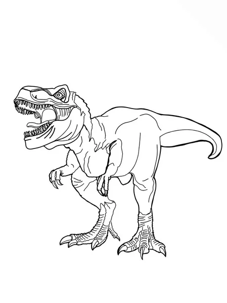 gerçekçi dinozor illüstrasyon karikatür çizim