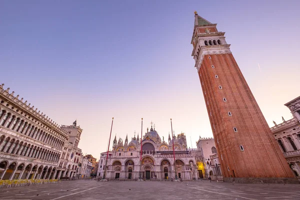 Scenic view of Piazza San Marco with Campanile, Venice — Stock Photo, Image