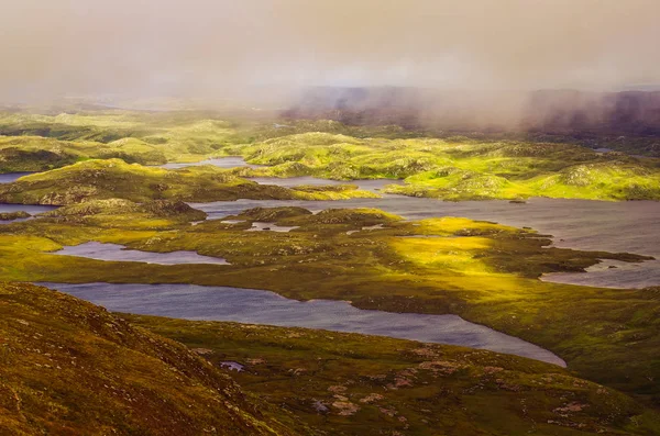 Bela paisagem acidentada em Inverpolly, Highlands of Scotland — Fotografia de Stock