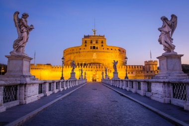 Doğal görünümü Castle San Angelo doğmadan, Roma