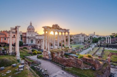 Doğal görünümünü Roman Forum gündoğumu, Roma