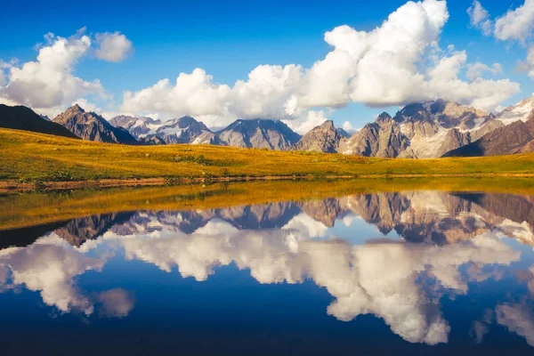 Schöne Berglandschaft Blick Auf Koruldi Seen Svaneti Nationalpark Land Von — Stockfoto