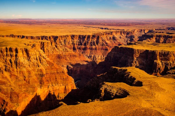 Krajobraz z lotu ptaka widok Wielkiego Kanionu, Arizona — Zdjęcie stockowe