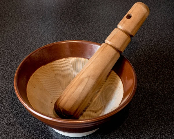 Suribachi and surikogi, macrobiotic diet tools