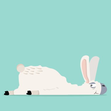 sevimli çizgi lama alpaka