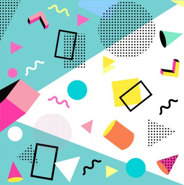 Memphis tarzı arka plan