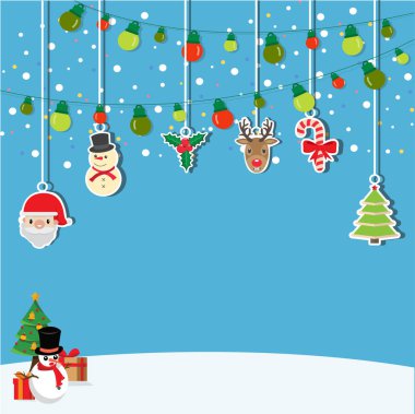 Arka plan christmas asılı