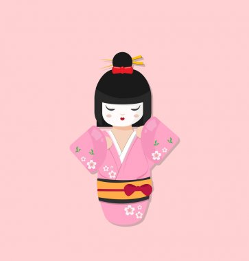 Sevimli Japon bebek