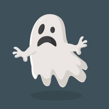 sevimli hayalet vektör