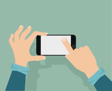 Elimi tutun telefona ve dokunmatik