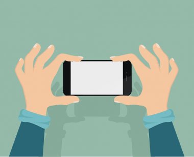 Adam akıllı telefon ile fotoğraf çekimi