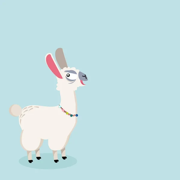 羊驼滑稽动物 — 图库矢量图片
