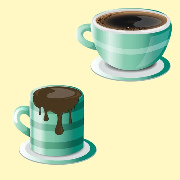 Шоколад и кофе — стоковый вектор