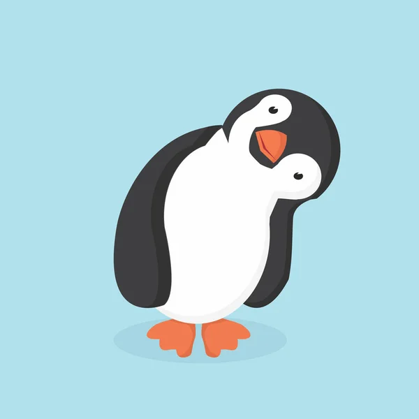 Χαριτωμένο πιγκουίνος — Διανυσματικό Αρχείο