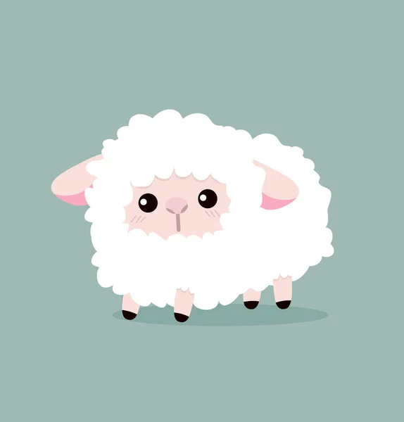 Mignon vecteur moutons — Image vectorielle