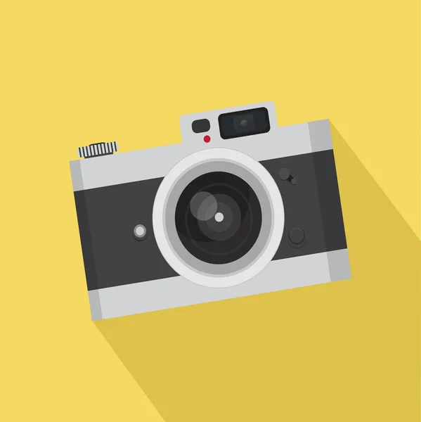 Επίπεδη vintage φωτογραφική μηχανή — Διανυσματικό Αρχείο