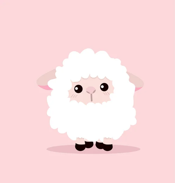 Cute little sheep — Stock Vector