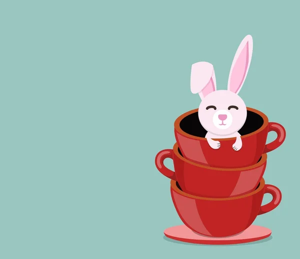 红杯兔 — 图库矢量图片