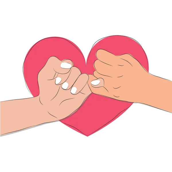 Hand pinky promise Vector Graphics