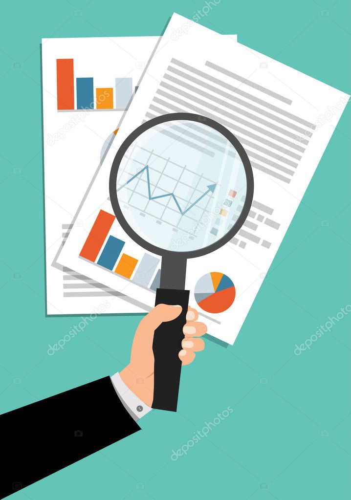 Magnifying glass data analysis