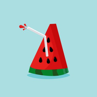 Dilim karpuz saman ile