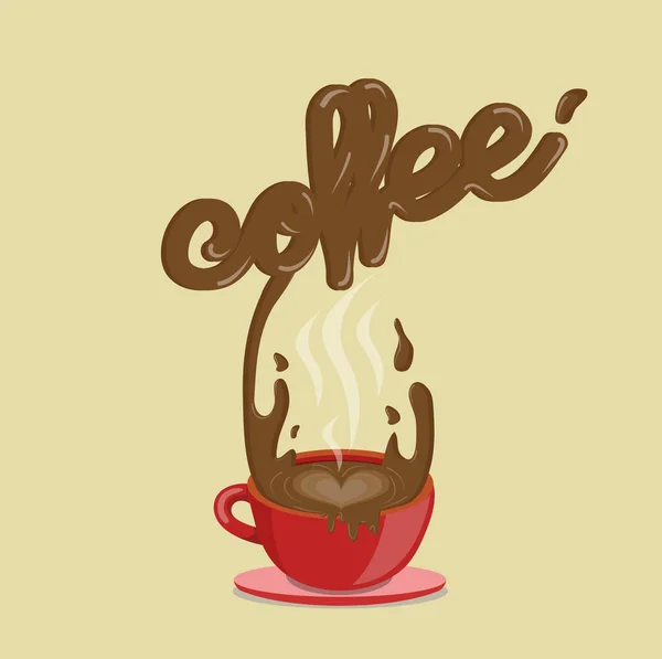Вектор брызг кофе — стоковый вектор