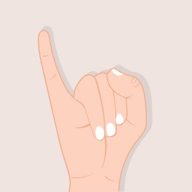 Serçe parmağı sözü işaret yapma