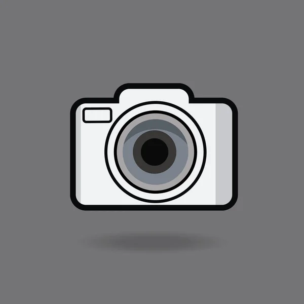 Значок Фотоапарата Плоский Стиль — стоковий вектор