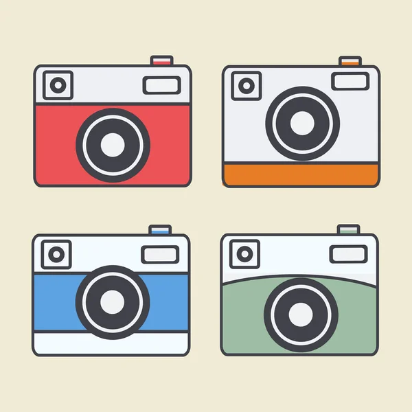 Цветная Камера Минимальном Стиле — стоковый вектор
