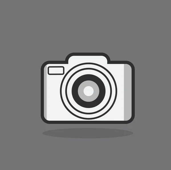 Іконка Фотоапарата Плоский Стиль Ілюстрація — стоковий вектор