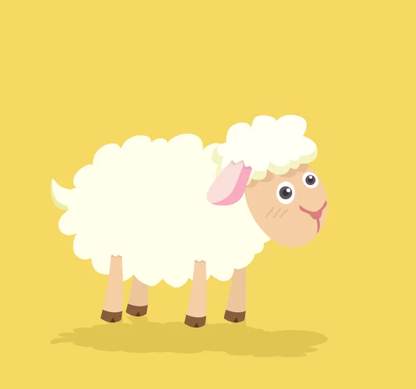 Смішні Милі Вівці Вектор — стоковий вектор