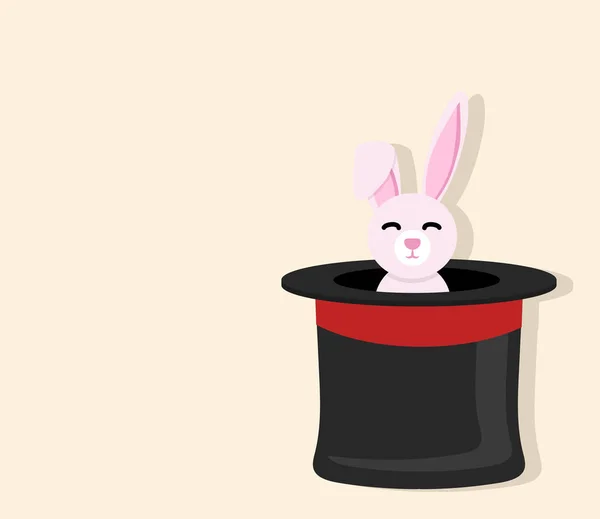 马戏团插图与兔子 — 图库矢量图片