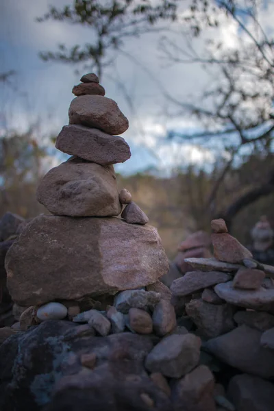 Stacks Stones Balancing Zen Concept — Stock Photo, Image