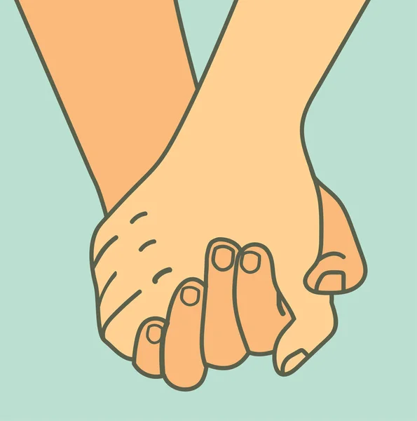 Holding Hands Promise Sign Vector Royalty Free Stock Vectors