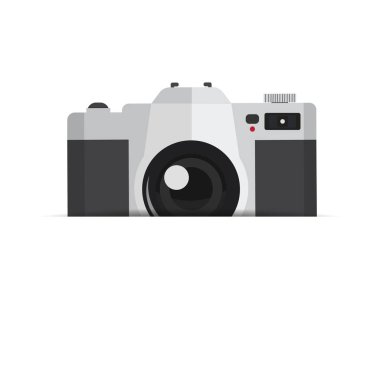 vintage camera card vector template