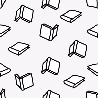 Elle çizilmiş derlenmemiş desenli kitaplar.